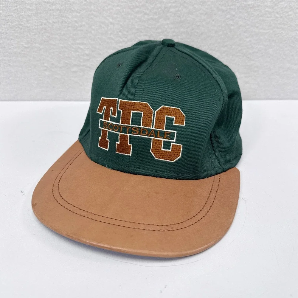 Vintage TPC Scottsdale Golf Hat‎ Imperial Headwear Leather Brim WM Phoenix Open